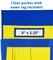 Carson Dellosa Education 15"W x 19"H Blue and Yellow Chairback Buddy, Desk Chair Back Pocket Organizer for School Supplies with Name Tag, Classroom Organization and Storage